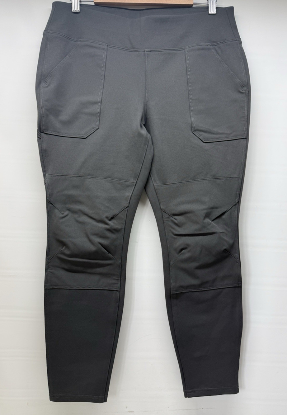 Carhartt Pants Womens Large Gray BN2482-W Force Fitted Work Leggings Pockets